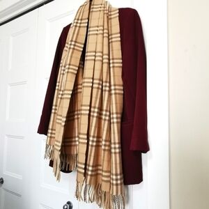 Authentic Burberry London Long Plaid Scarf